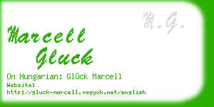 marcell gluck business card